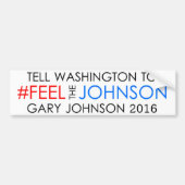 #feelthejohnson Gary Johnson 2016 Autoaufkleber (Vorne)