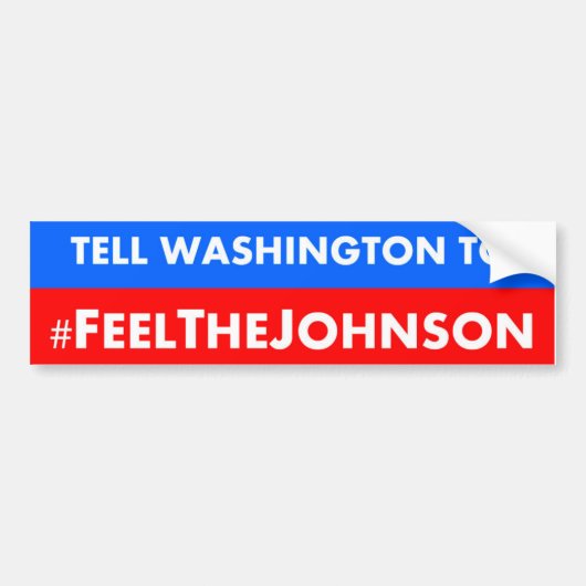 #feelthejohnson Gary Johnson 2016 Autoaufkleber (Vorne)
