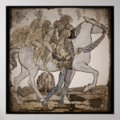 Feen am Weißen Pferd Poster (Vorne)