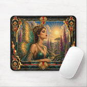 Feen, Art Deco Mythisch Mousepad (Mit Mouse)