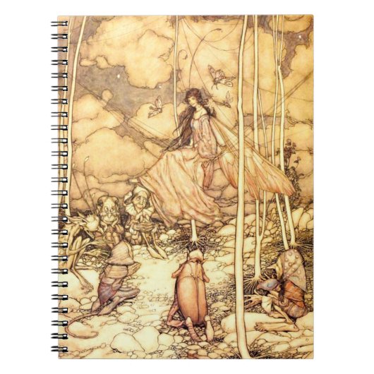 Feen Arthur Rackham Notizblock (Vorderseite)