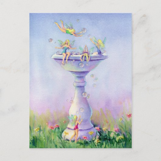 Feen BABELBAD VON SHARON SHARPE Postkarte (Vorderseite)