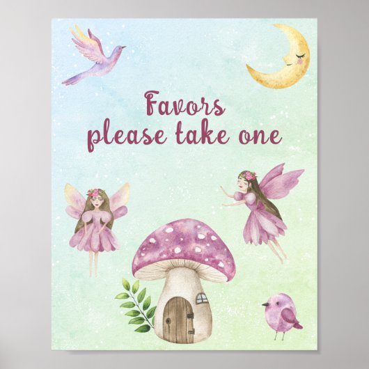Feen-Baby-Party-Geschenke Poster (Vorne)