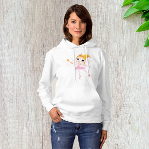 Feen-Ballerina mit Zauberstab und Flügeln Hoodie
