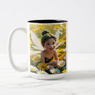 Feen der Gänseblümchen Zweifarbige Tasse