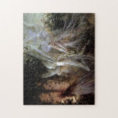 Feen, die am Waldrand aufpassen Puzzle (Vertikal)