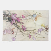 Feen, die auf Blume spielen Küchentuch (Horizontal)