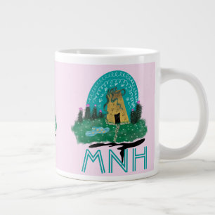 Feen-Doodle-Post-Illustration Rosa Jumbo-Tasse