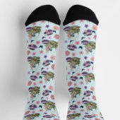 Feen-Drachen-Bücher-Tee-Freundschaft Socken (Oben)
