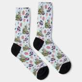 Feen-Drachen-Bücher-Tee-Freundschaft Socken (Rechts)