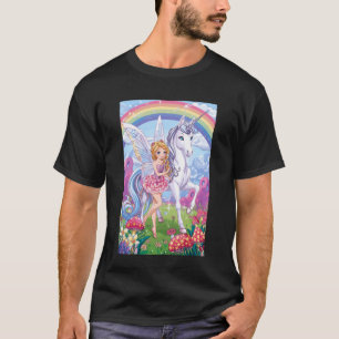 Feen Einhorn Magie Fantasy Verzauberte Mythische F T-Shirt