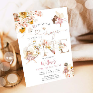 Feen-Einladung zum ersten Geburtstag Einladung