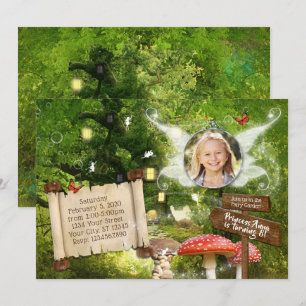 Feen-Einladung zum verzauberten Waldparty Einladung