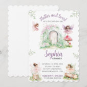 Feen-Einladungsvorlage Einladung (Vorne/Hinten)