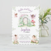 Feen-Einladungsvorlage Einladung (Stehend Vorderseite)