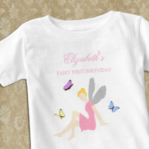 Feen-Erstes-Geburtstags-Mädchen Baby T-shirt