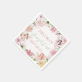 Feen-Erstes-Geburtstags-Papier-Servietten Serviette (Ecke)
