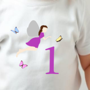 Feen-Erstes-Geburtstagsmädchen Baby T-shirt