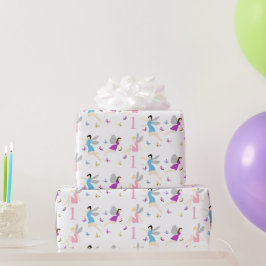 Feen-Erstgeburtstag Geschenkpapier