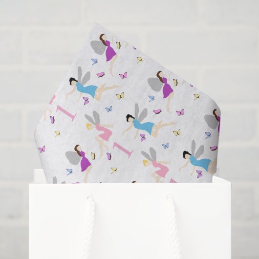 Feen-Erstgeburtstag Seidenpapier (Geschenktüte)