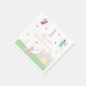 Feen-Erstgeburtstag Serviette (Ecke)