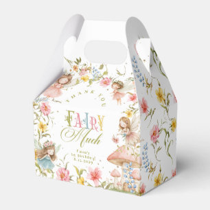 Feen-Erstgeburtstag Verzauberter Garten Danke Geschenkschachtel