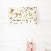 Feen-Erstgeburtstag Waldfloral Banner (InSitu)