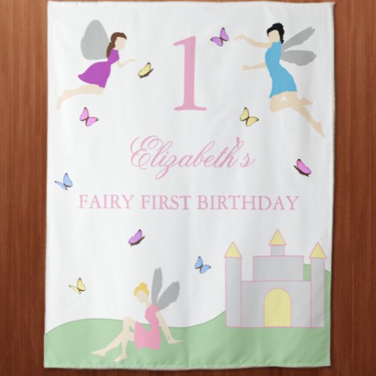 Feen-Erstgeburtstag Wandteppich