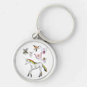 Feen färben das Einhorn Schlüsselanhänger