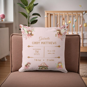 Feen Feen Rosa Neugeborenes Baby Personalisiert Kissen