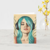 Feen-Funk #2 - Notecard Karte (Gelbe Blume)