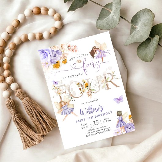 Feen-Geburtstagseinladung Mädchen Einladung