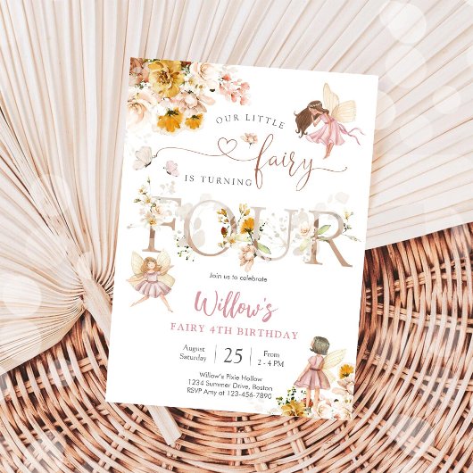 Feen-Geburtstagseinladung Mädchen Einladung