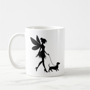 Feen gehender Dachshund  Kaffeetasse