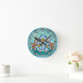 Feen-Gnom Runde Wanduhr (Zuhause)