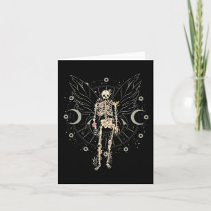 Feen-Grunge-Fairycore-Ästhetik Schmetterling Skele Karte