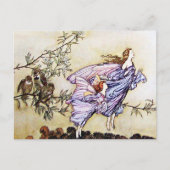 Feen in der Postkarte Bäume (Vorderseite)