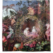 Feen in einem Vogelnest, John Anster Fitzgerald Duschvorhang (Vorderseite)