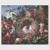 Feen in einem Vogelnest, John Anster Fitzgerald Geschenkpapier (Flach)