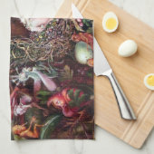 Feen in einem Vogelnest, John Anster Fitzgerald Geschirrtuch (Viertel Falte)