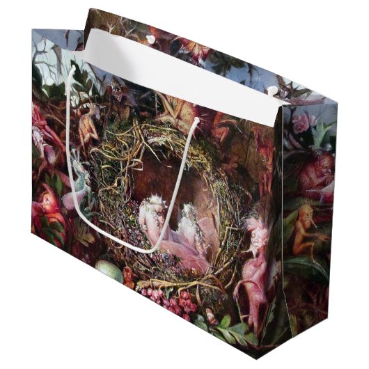 Feen in einem Vogelnest, John Anster Fitzgerald La Große Geschenktüte (Vorderseite Schrägansicht)