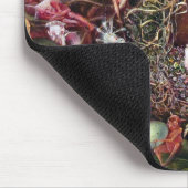 Feen in einem Vogelnest, John Anster Fitzgerald Mousepad (Ecke)