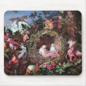 Feen in einem Vogelnest, John Anster Fitzgerald Mousepad (Vorne)