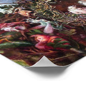 Feen in einem Vogelnest, John Anster Fitzgerald Poster (Ecke)