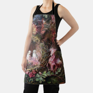 Feen in einem Vogelnest, John Anster Fitzgerald Schürze