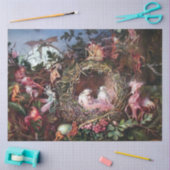 Feen in einem Vogelnest, John Anster Fitzgerald Seidenpapier (Basteln)