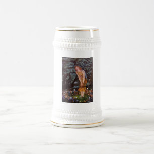 Feen in einer Mittsommernacht im Mädchen-Traum Bierglas