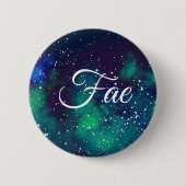 Feen-kundengerechte Galaxie-Identität Button (Vorderseite)
