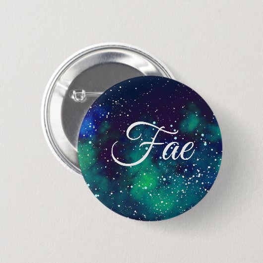 Feen-kundengerechte Galaxie-Identität Button (Vorne & Hinten)