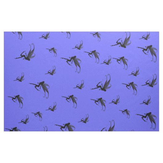 Feen Märchen lila Muster Gewebe Stoff (Yard (91,4 cm))